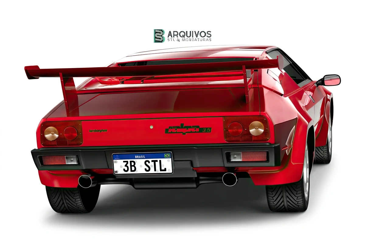 Modelo 3D STL - Lamborghini Jalpa 1981 — foto 3